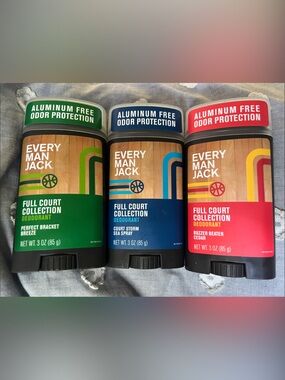 Every Man Jack 3 pack new deodorants